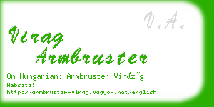 virag armbruster business card